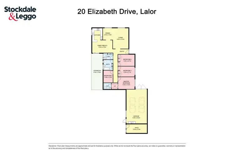 Floorplan of Homely house listing, 20 Elizabeth Drive, Lalor VIC 3075