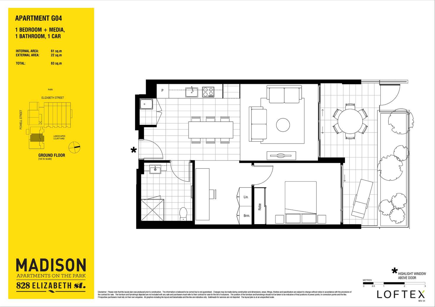 Floorplan of Homely apartment listing, G04/828 Elizabeth Street, Waterloo NSW 2017