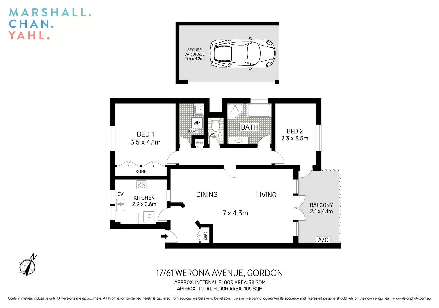 Floorplan of Homely apartment listing, 17/61-63 Werona Avenue, Gordon NSW 2072