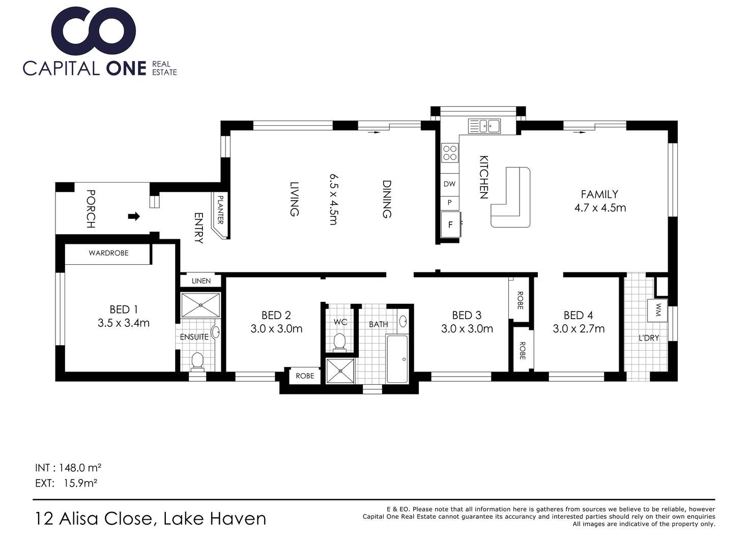 Floorplan of Homely house listing, 12 Alisa Close, Lake Haven NSW 2263