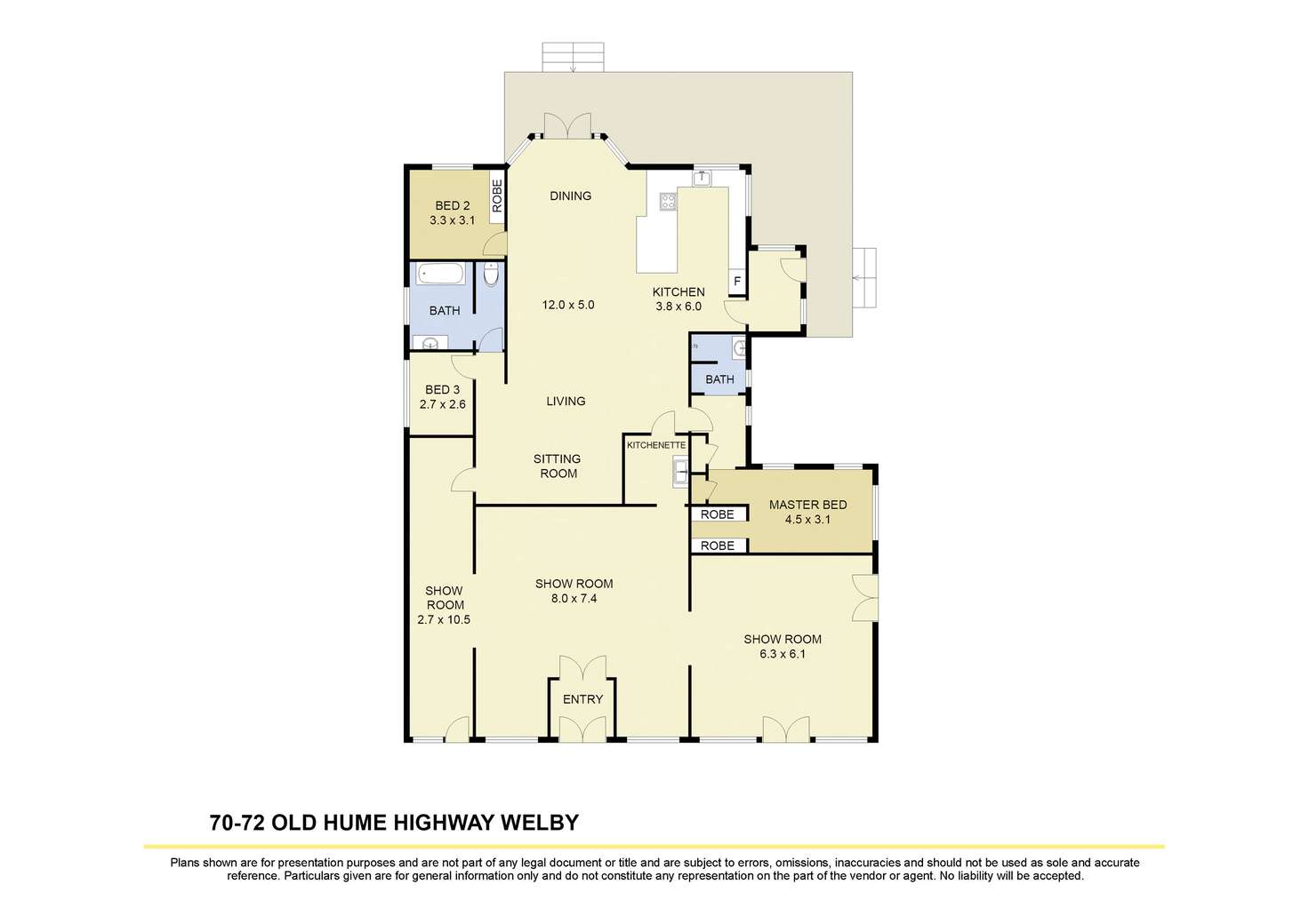 Floorplan of Homely house listing, 70-72 Old Hume Highway, Welby NSW 2575