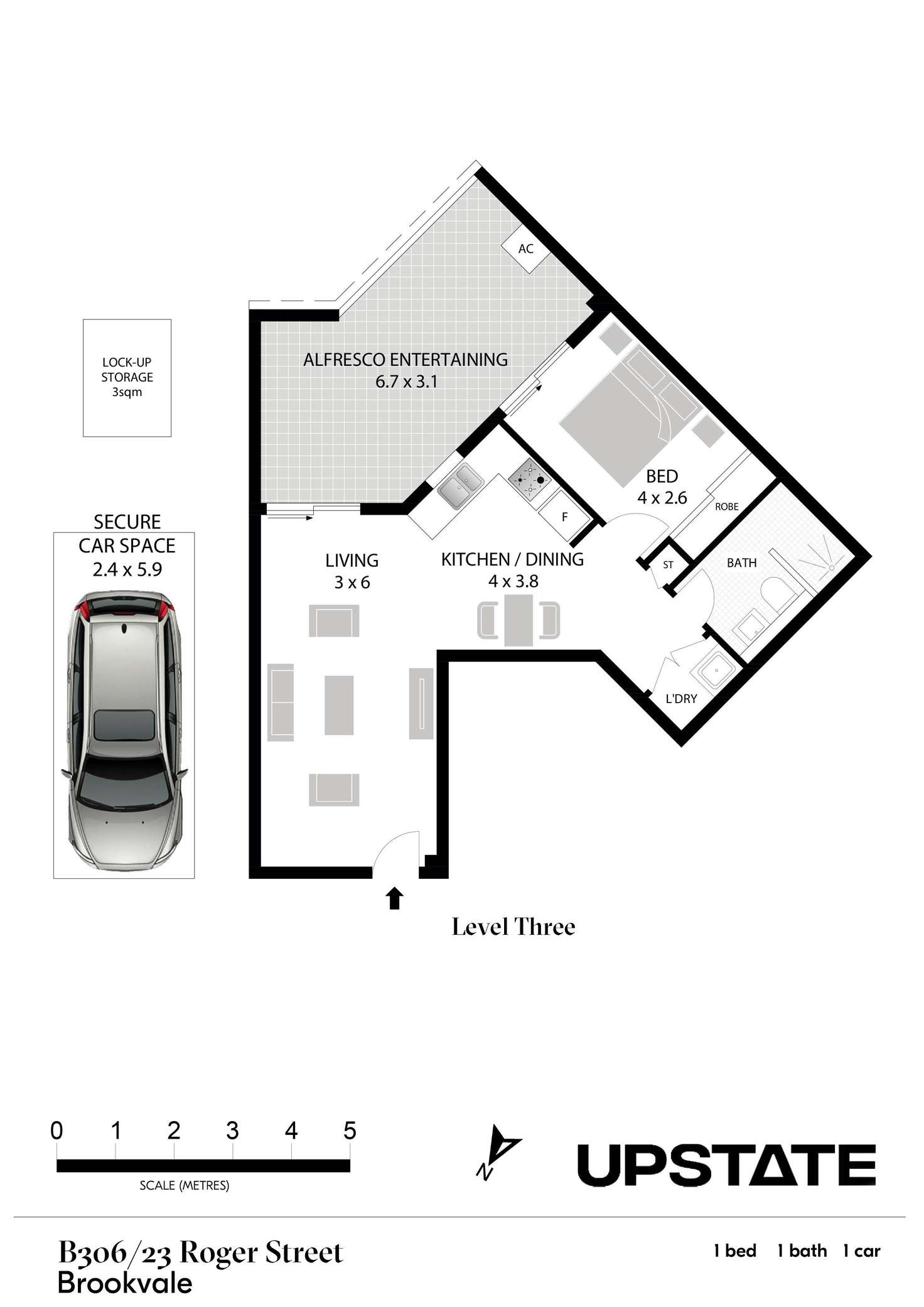 Floorplan of Homely apartment listing, B306/23 Roger Street, Brookvale NSW 2100