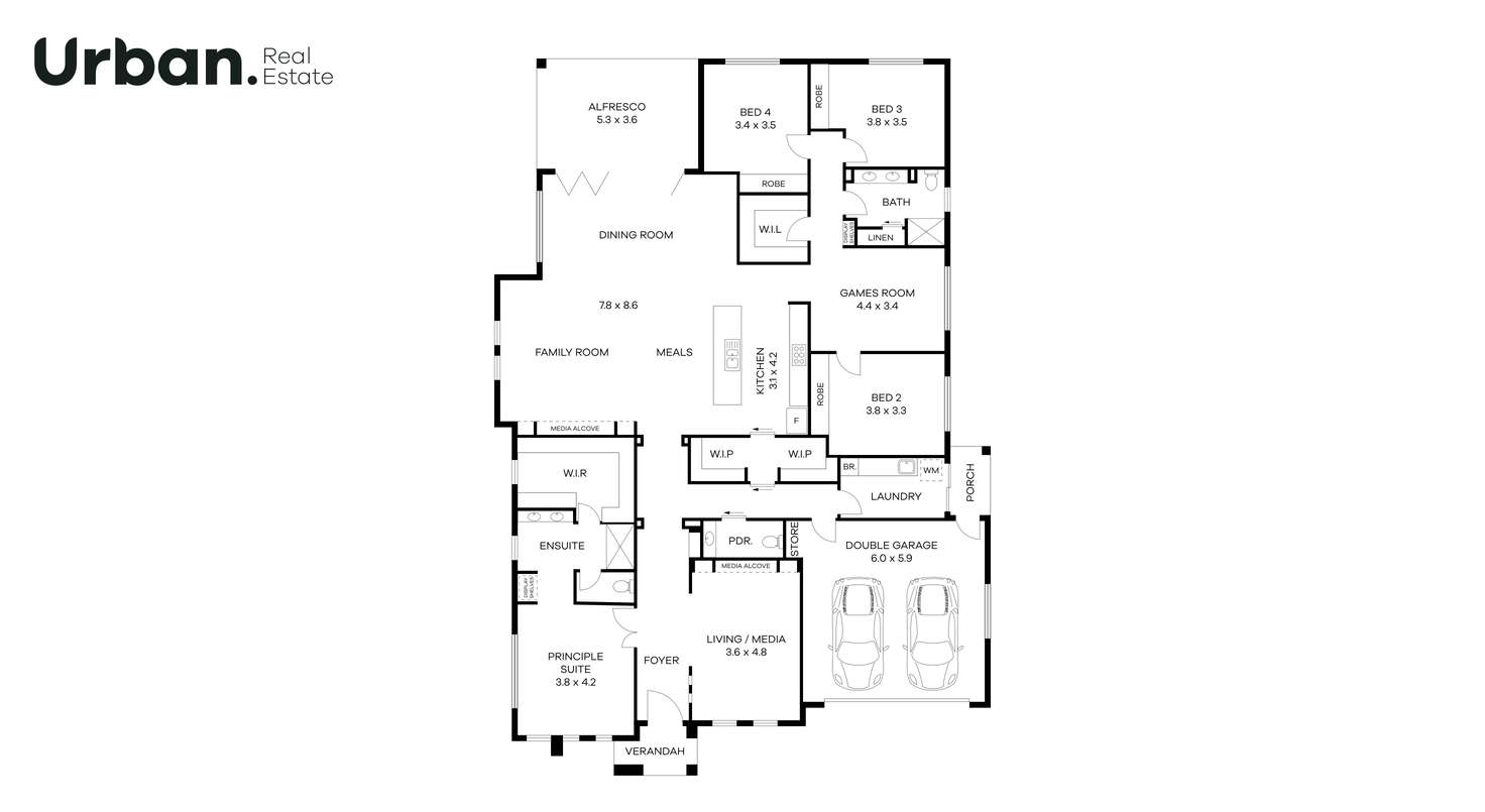 Floorplan of Homely house listing, 1 Faxon Close, Colebee NSW 2761