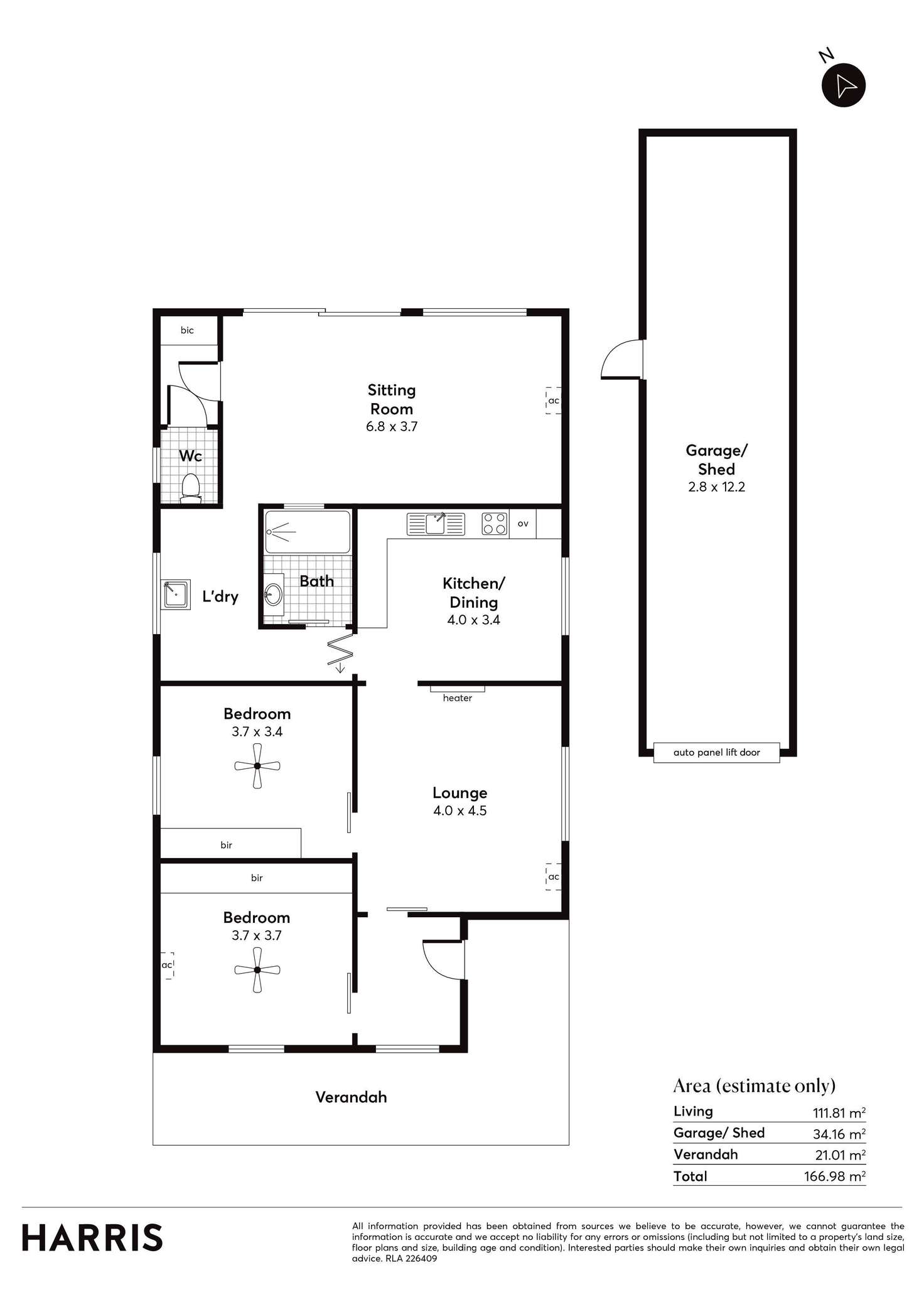 Floorplan of Homely house listing, 47 Harriett Street, West Croydon SA 5008