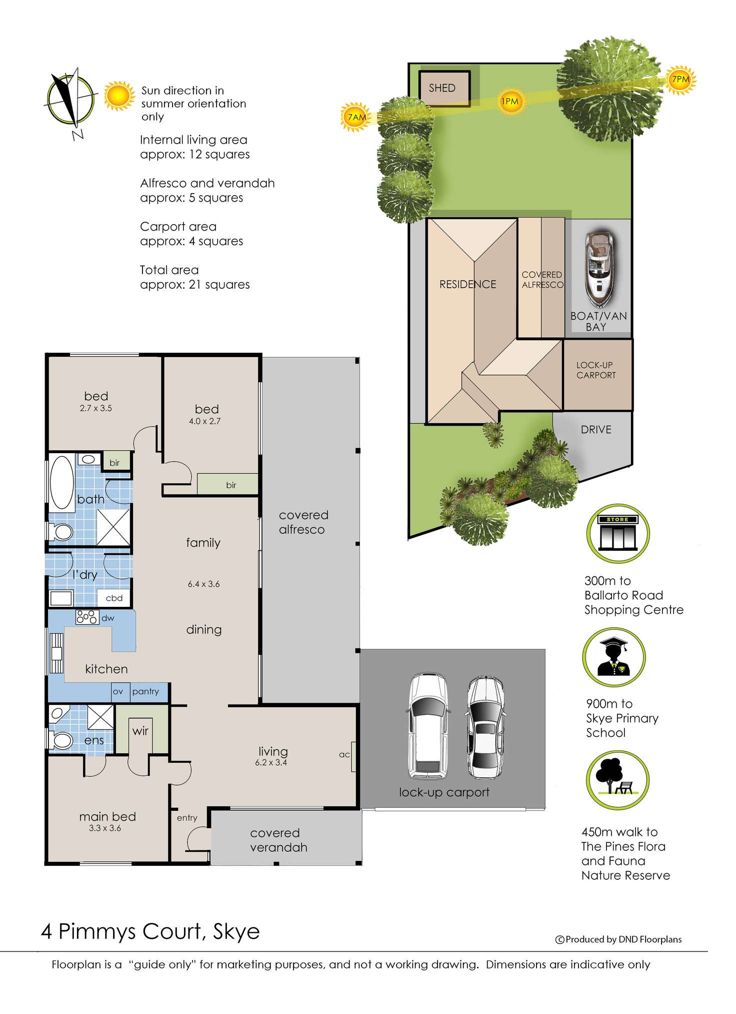 Floorplan of Homely house listing, 4 Pimmys Court, Skye VIC 3977
