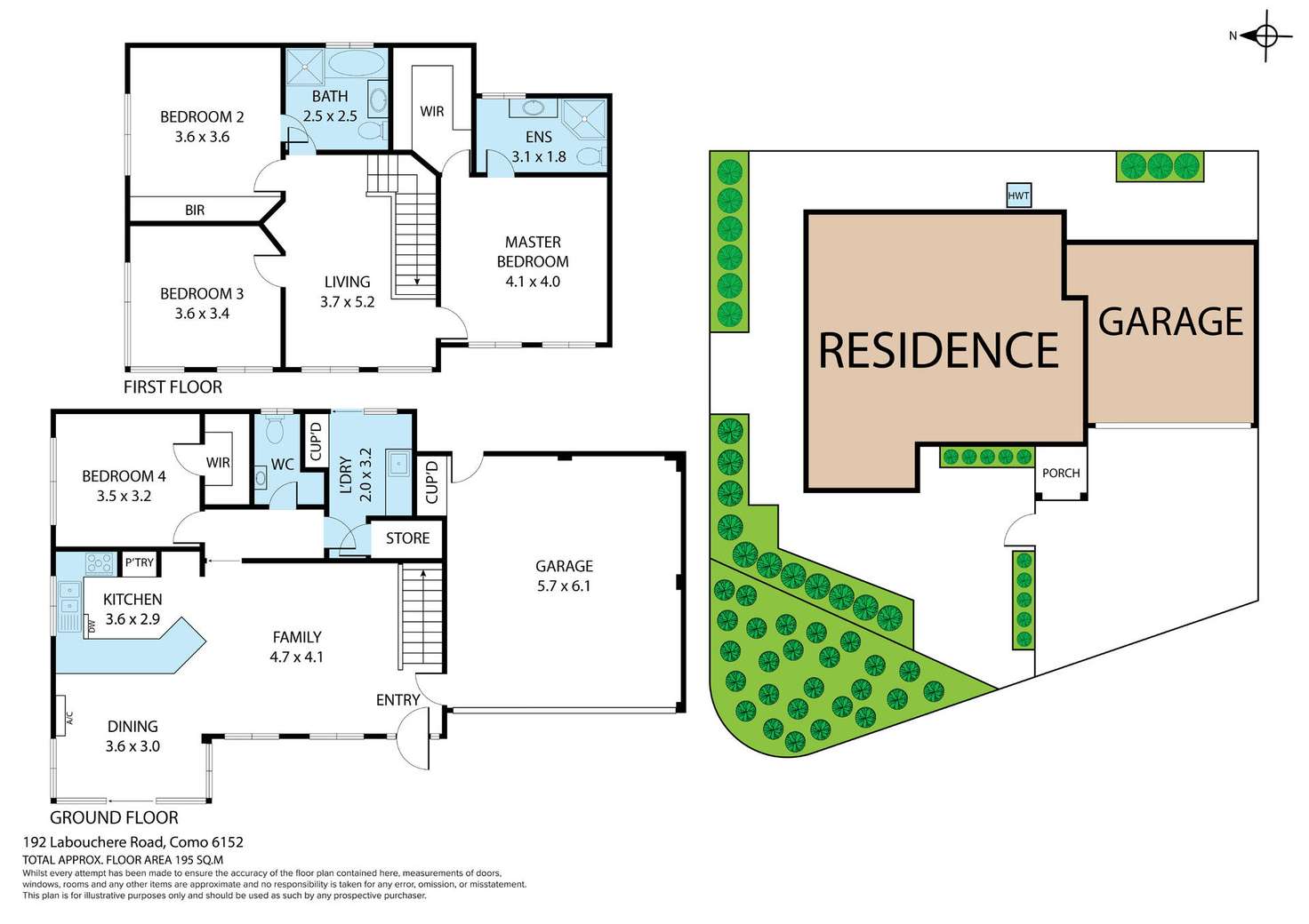 Floorplan of Homely house listing, 192 Labouchere Road, Como WA 6152