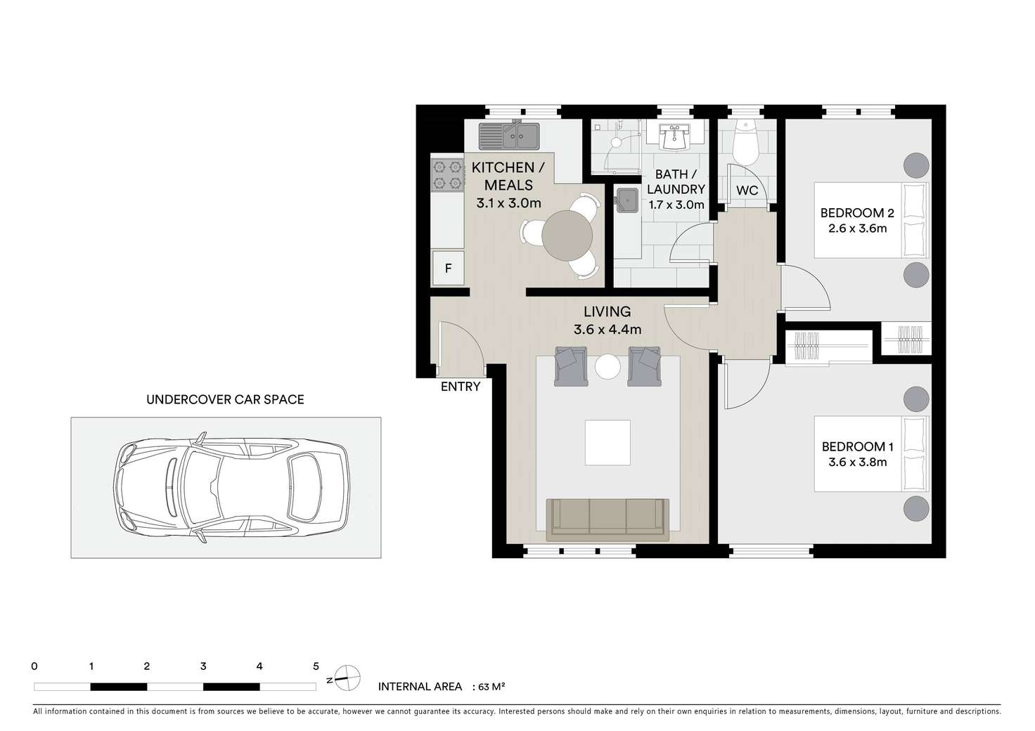 Floorplan of Homely apartment listing, 13/106-108 Cross Street, West Footscray VIC 3012