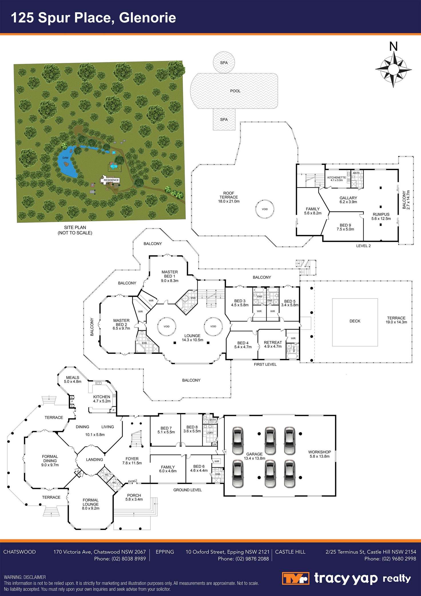 Floorplan of Homely house listing, 125 Spur Place, Glenorie NSW 2157