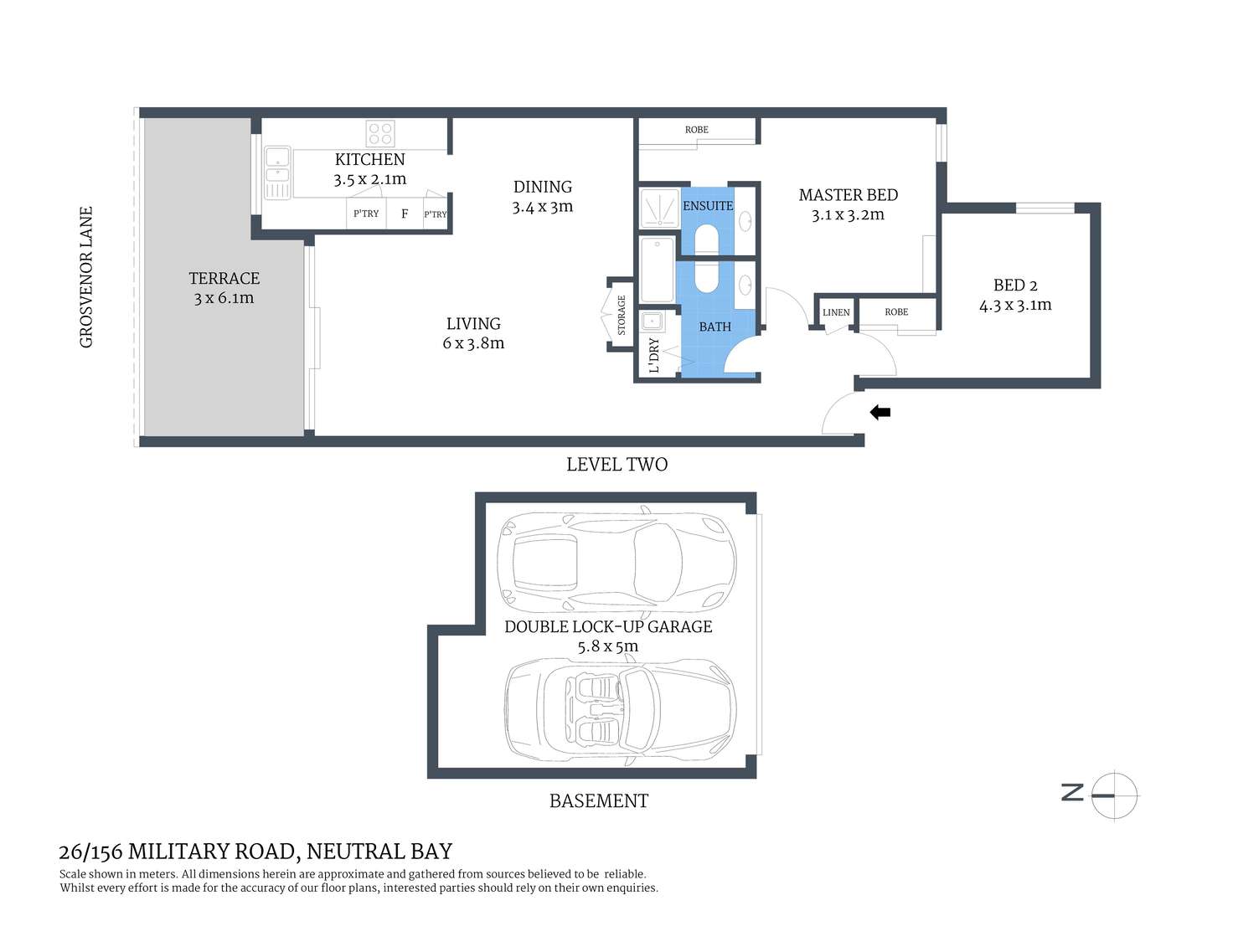 Floorplan of Homely apartment listing, 26/156 Military Road, Neutral Bay NSW 2089