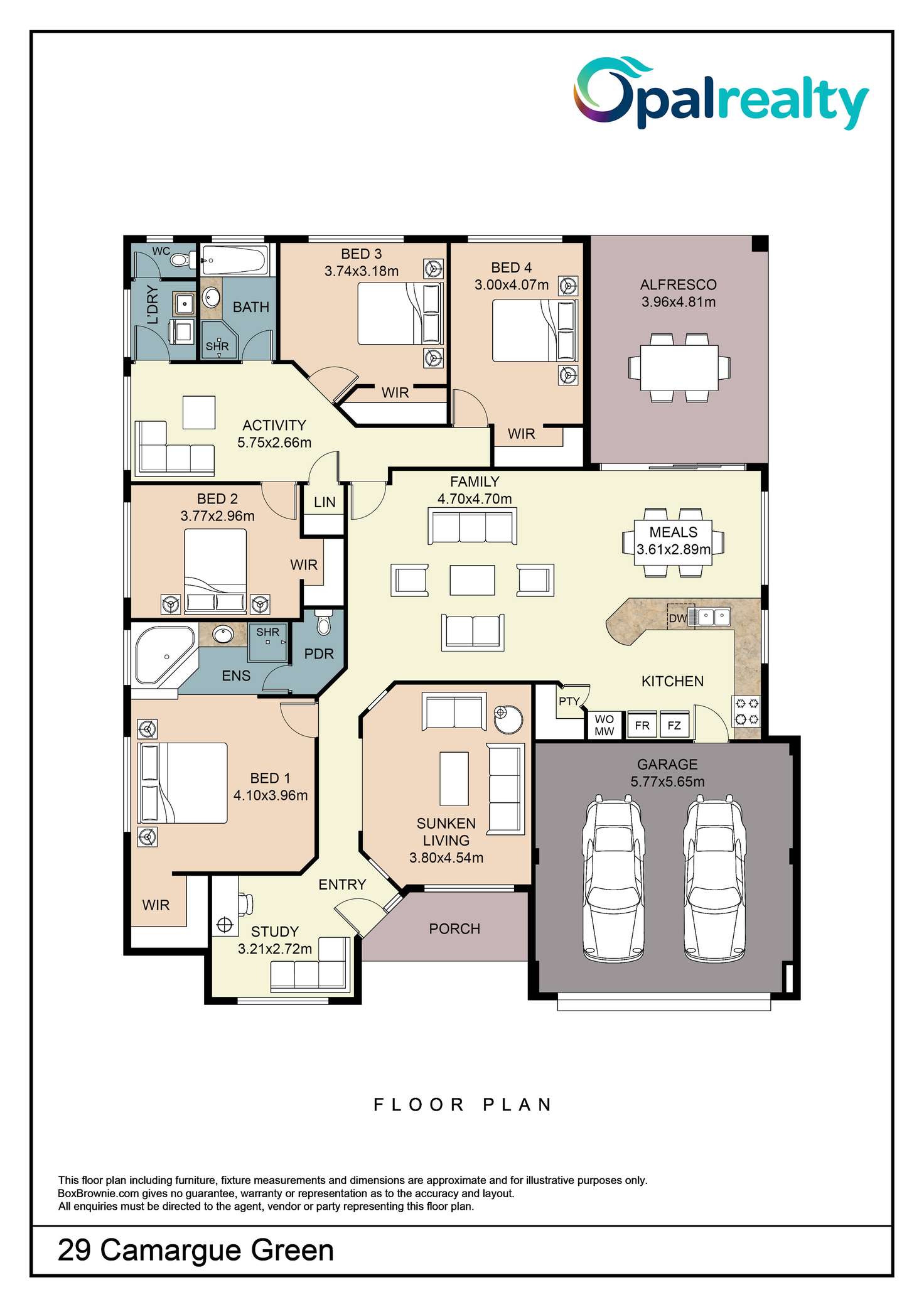 Floorplan of Homely house listing, 29 Camargue Green, Secret Harbour WA 6173