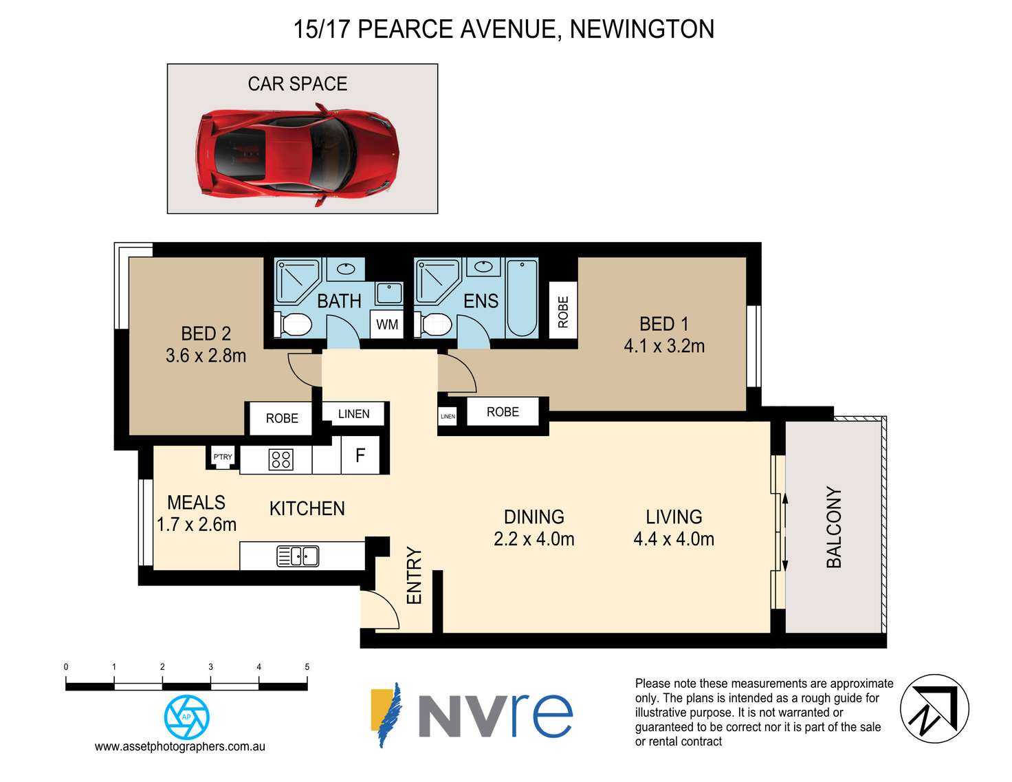 Floorplan of Homely apartment listing, 15/17 Pearce Avenue, Newington NSW 2127
