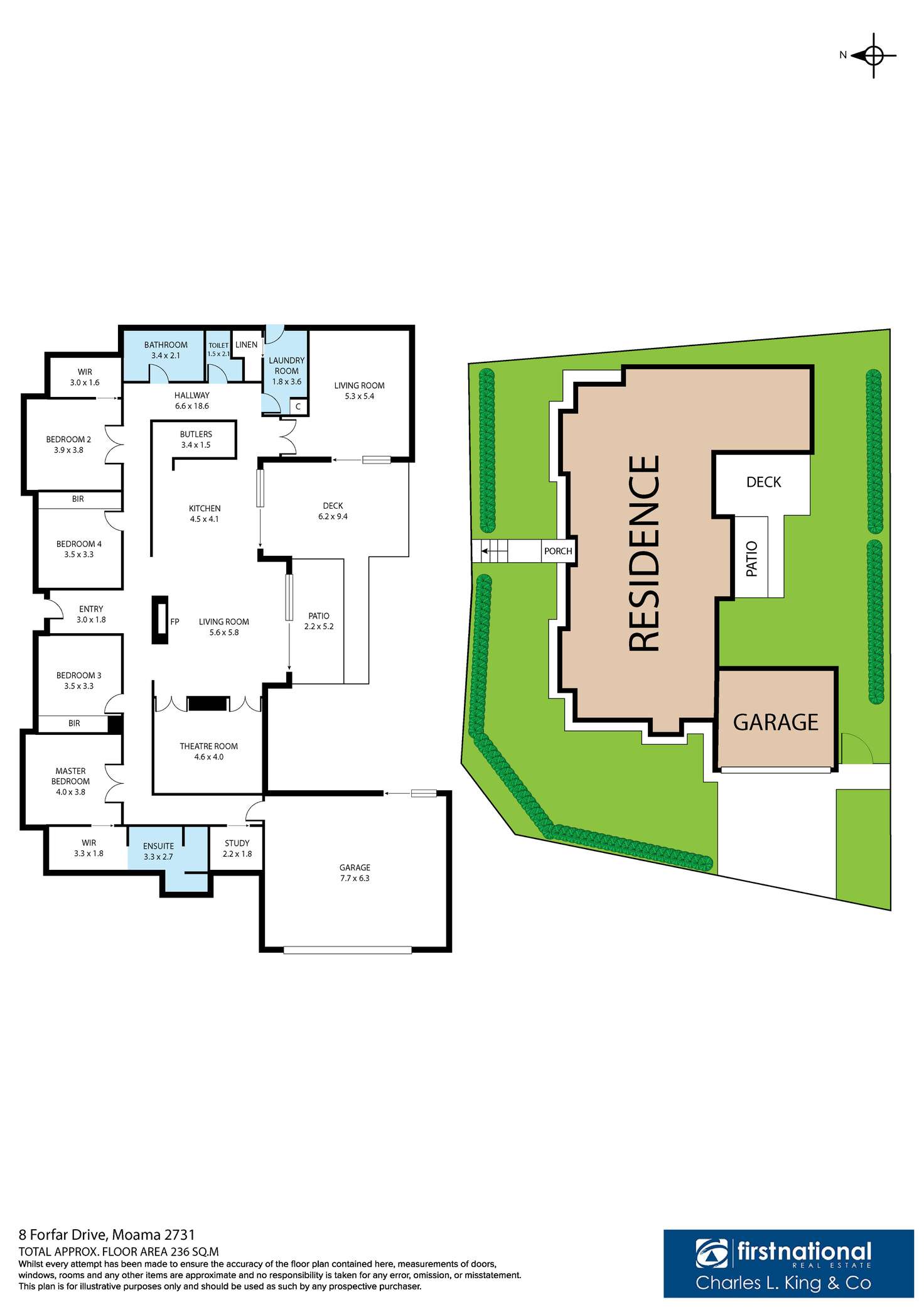 Floorplan of Homely house listing, 8 Forfar Drive, Moama NSW 2731