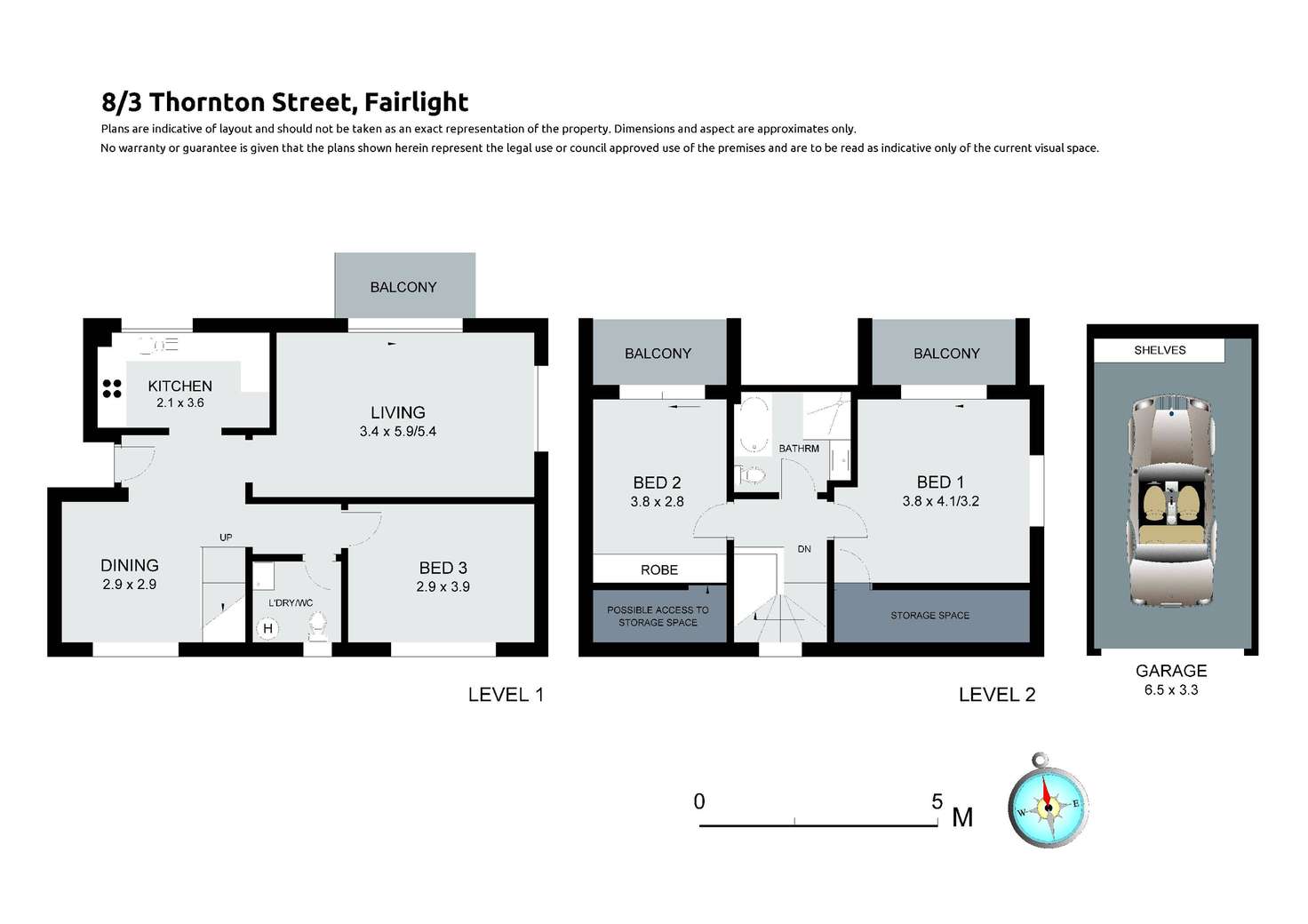 Floorplan of Homely unit listing, 8/3 Thornton Street, Fairlight NSW 2094