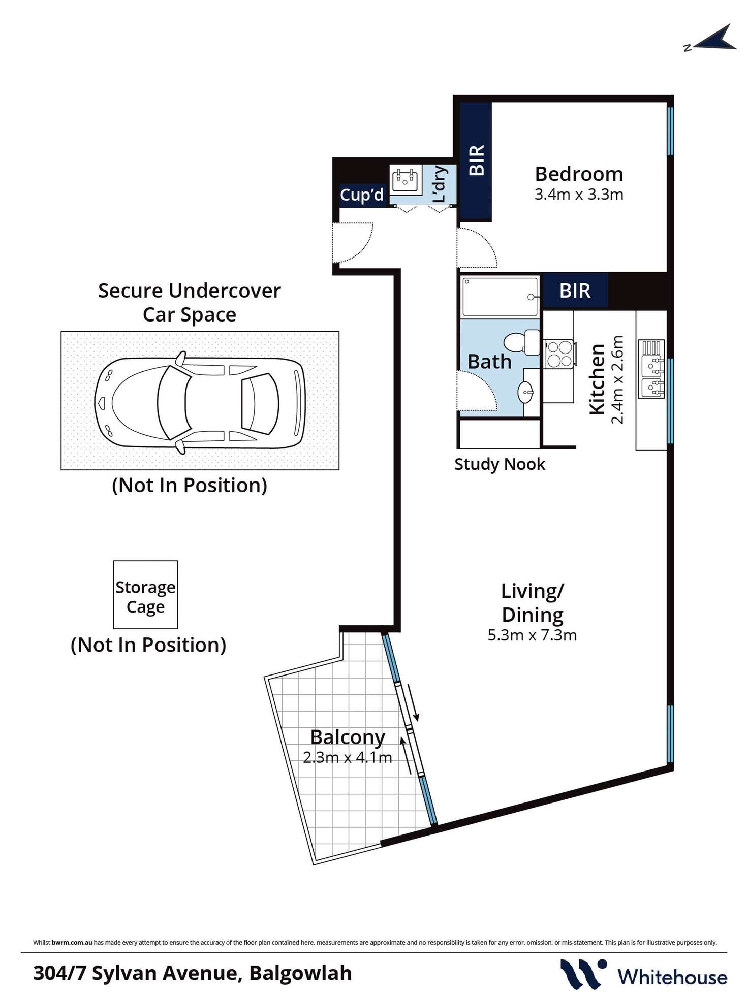 Floorplan of Homely apartment listing, 304/7 Sylvan Avenue, Balgowlah NSW 2093