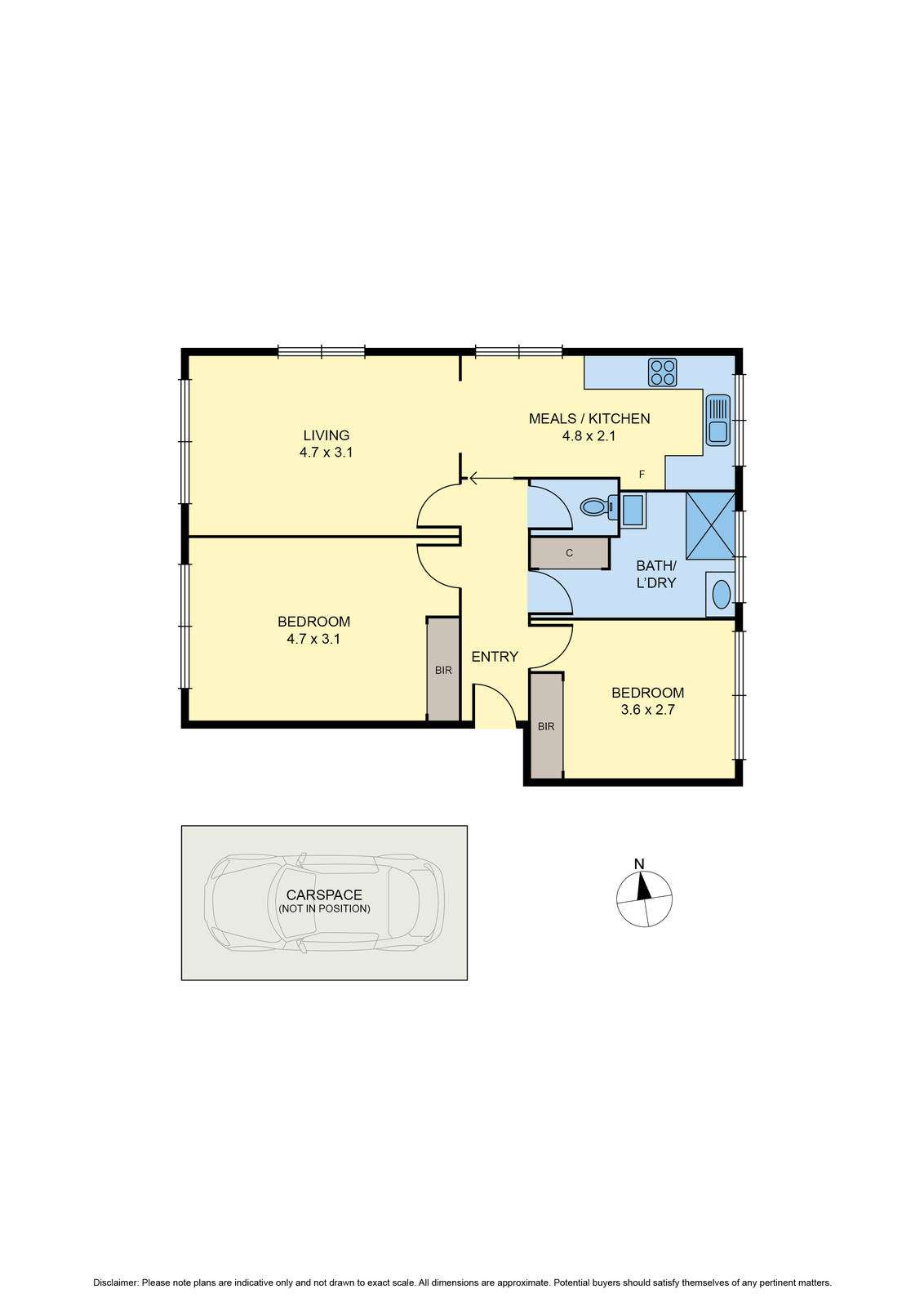 Floorplan of Homely unit listing, 7/79 Maribyrnong Road, Ascot Vale VIC 3032
