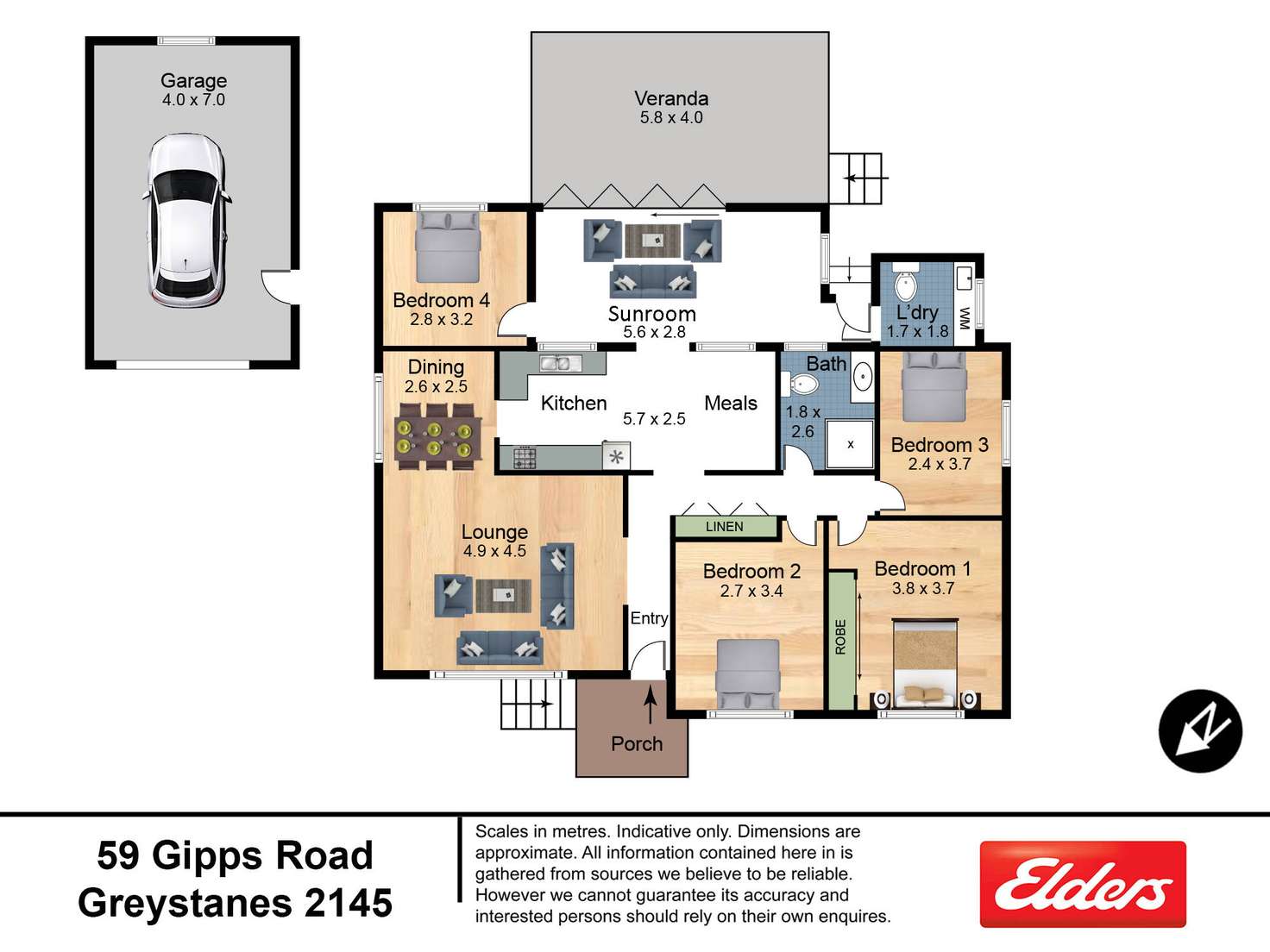 Floorplan of Homely house listing, 59 Gipps Road, Greystanes NSW 2145