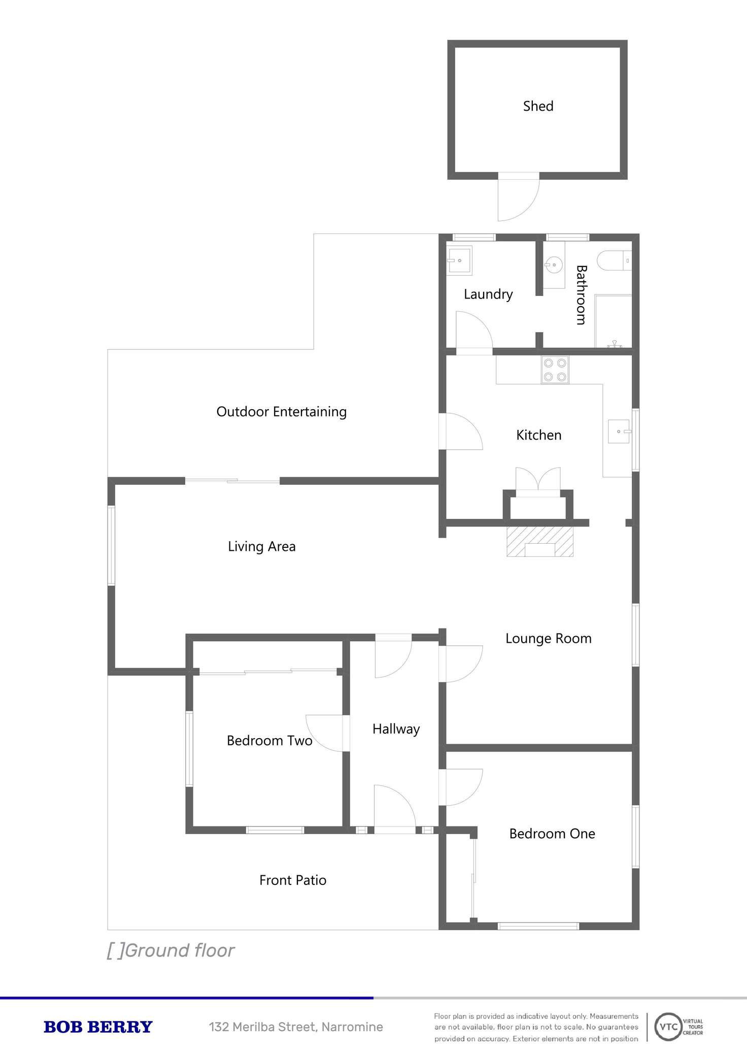 Floorplan of Homely house listing, 132 Merilba Street, Narromine NSW 2821