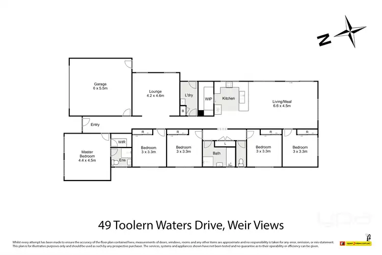 Floorplan of Homely house listing, 49 Toolern Waters Drive, Weir Views VIC 3338