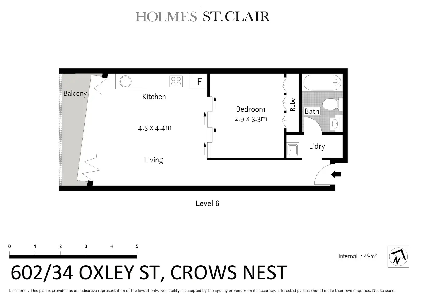 Leased Apartment 602/34 Oxley Street, Crows Nest NSW 2065 Nov 10