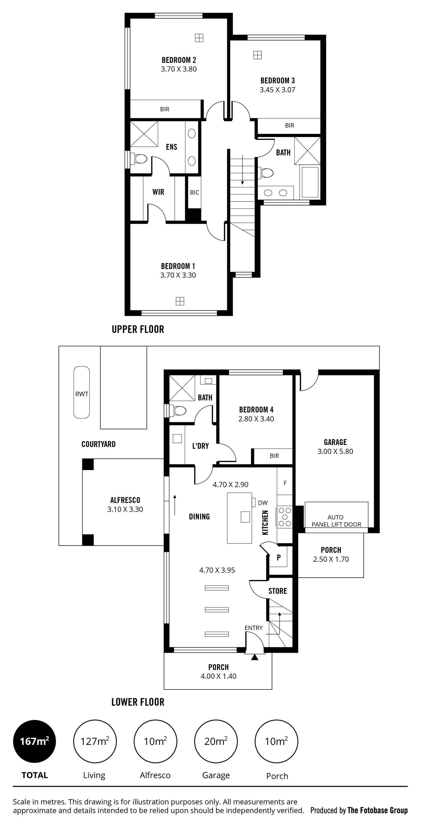 Floorplan of Homely townhouse listing, 36D Glenburnie Terrace, Plympton SA 5038