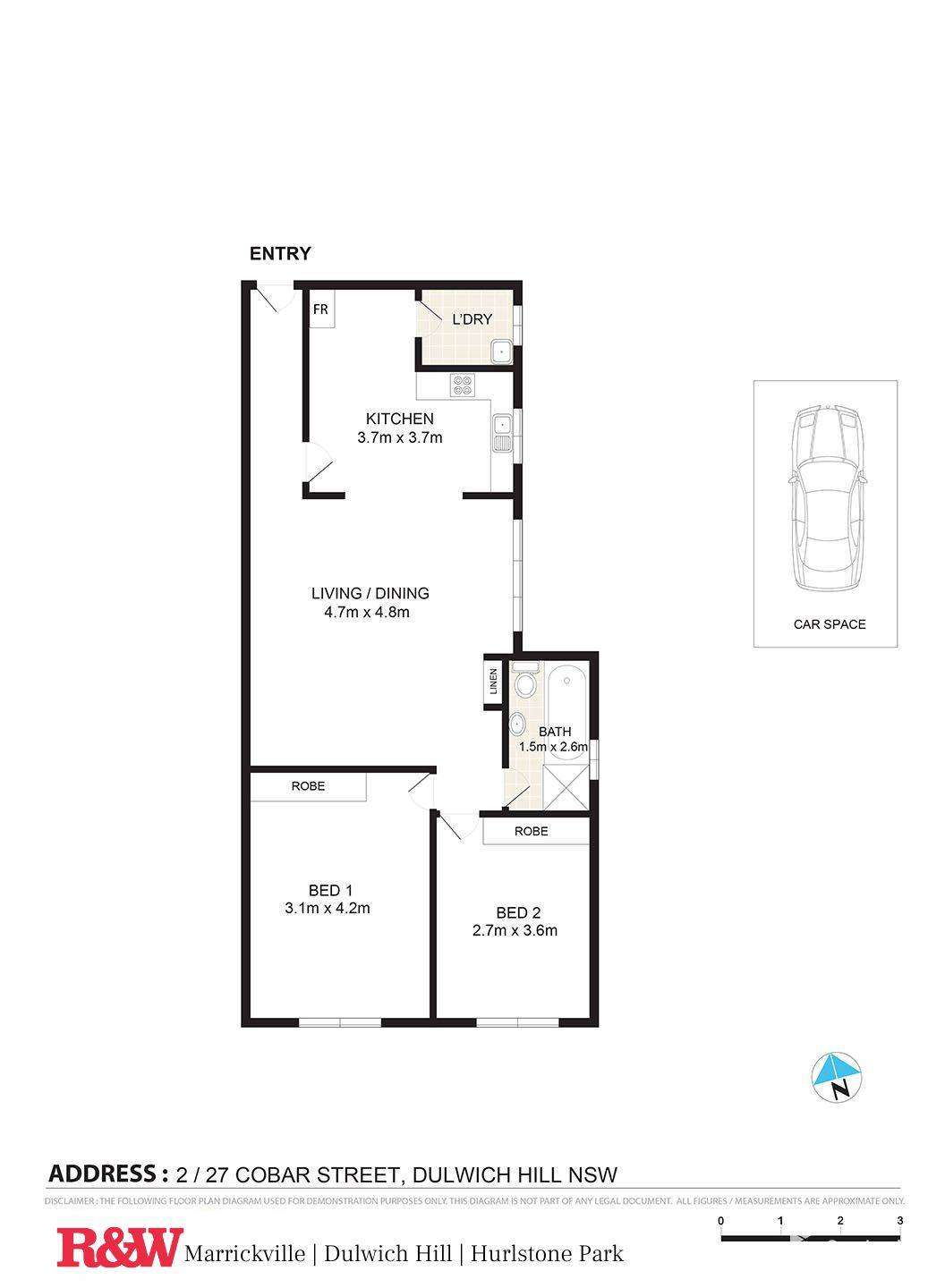 Floorplan of Homely apartment listing, 2/27 Cobar Street, Dulwich Hill NSW 2203