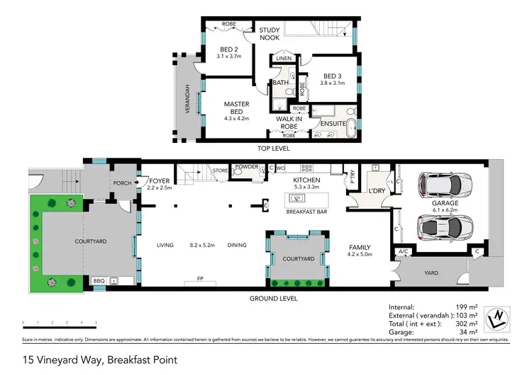 Floorplan of Homely townhouse listing, 15 Vineyard Way, Breakfast Point NSW 2137