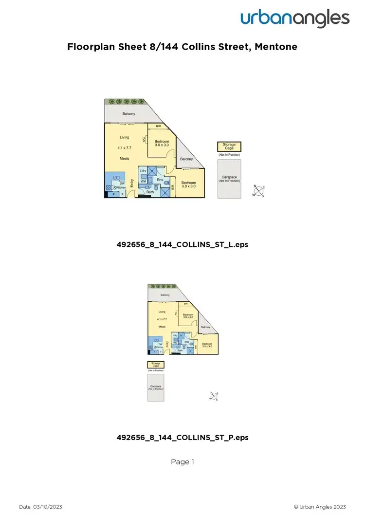 Floorplan of Homely apartment listing, 8/144 Collins Street, Mentone VIC 3194