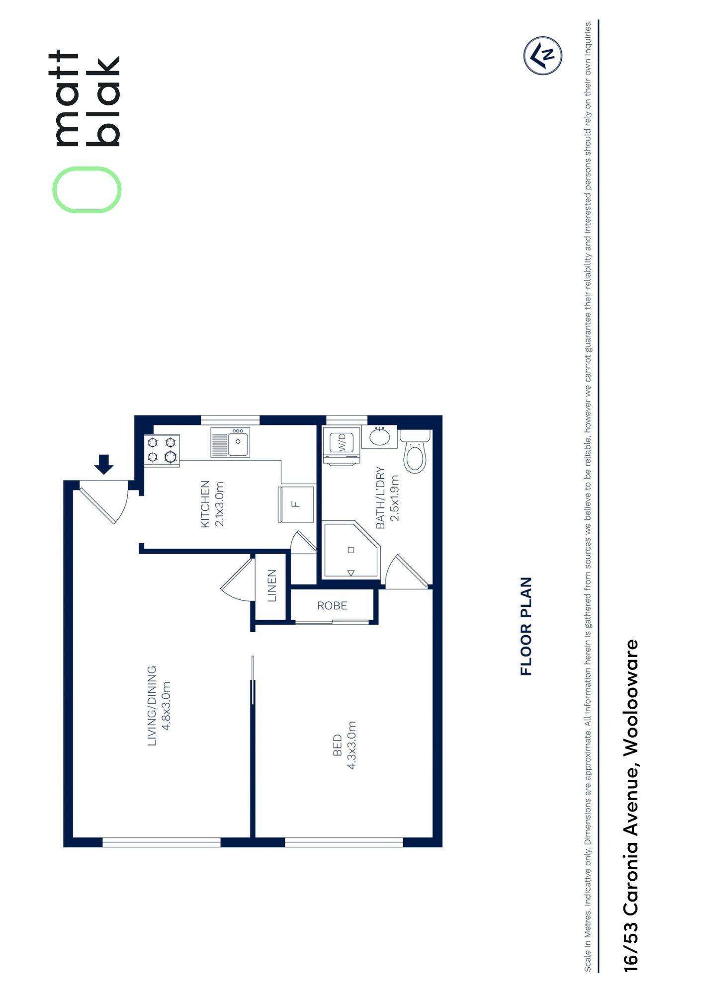 Floorplan of Homely apartment listing, 16/53 Caronia Avenue, Woolooware NSW 2230