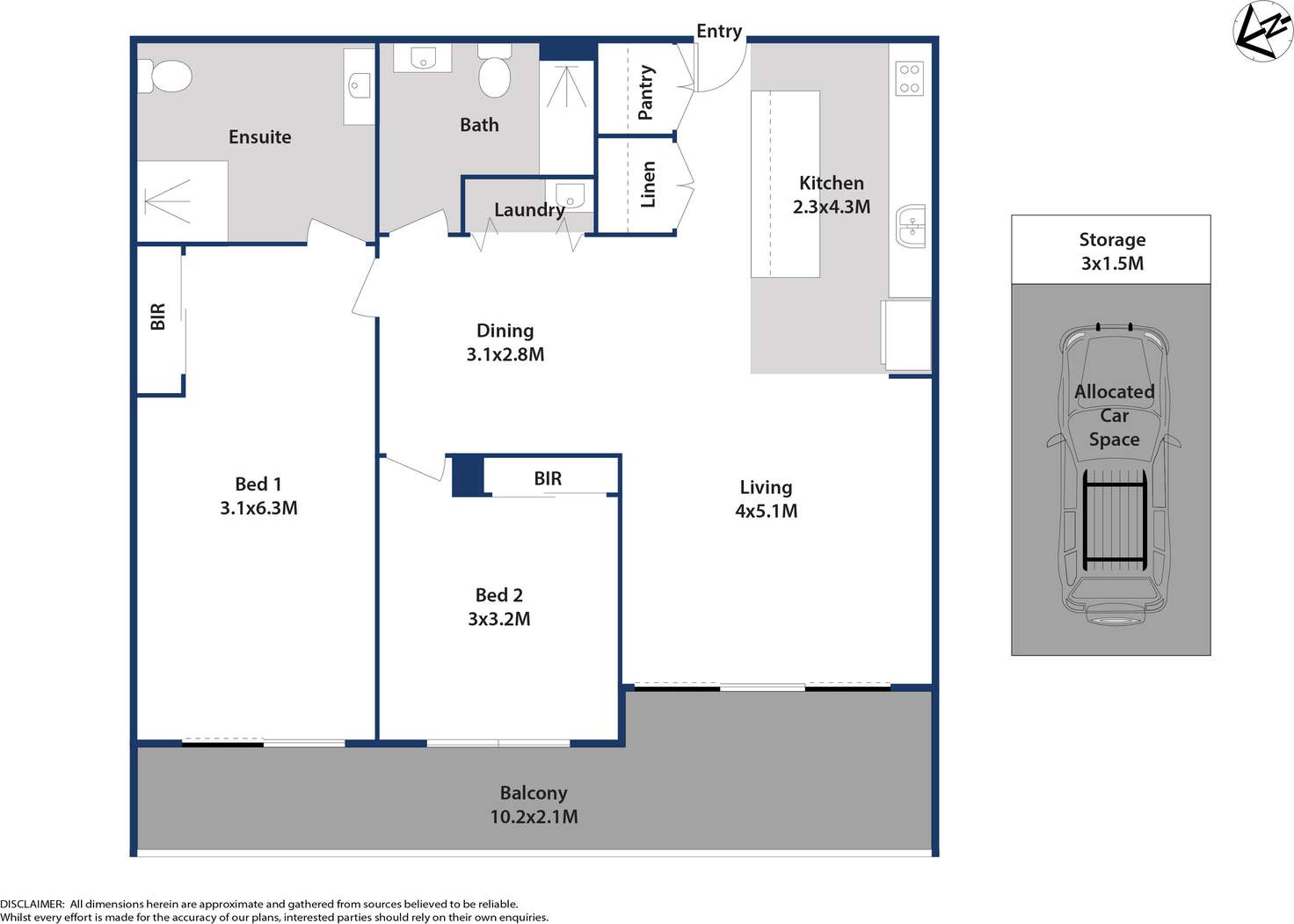 Floorplan of Homely apartment listing, 307/8 Isla Street, Schofields NSW 2762