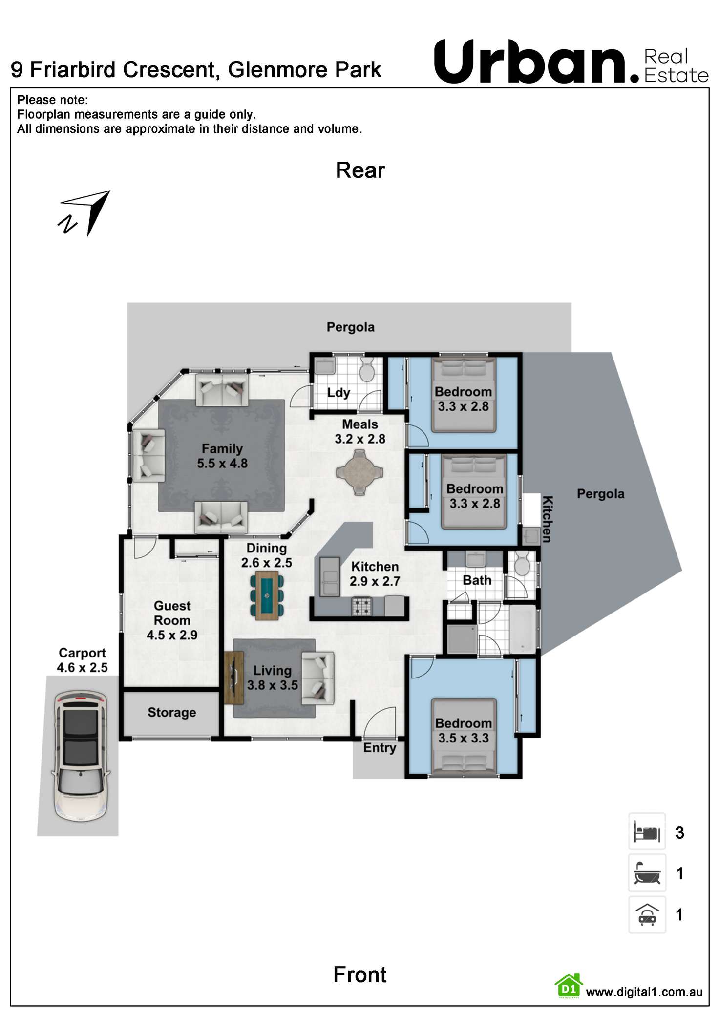 Floorplan of Homely house listing, 9 Friarbird Crescent, Glenmore Park NSW 2745