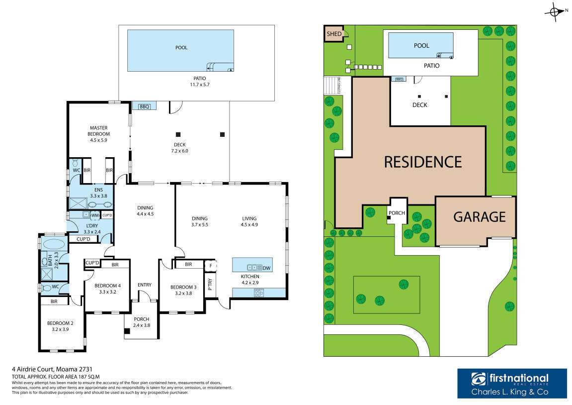 Floorplan of Homely house listing, 4 Airdrie Court, Moama NSW 2731