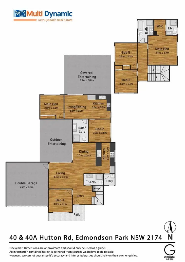 Floorplan of Homely house listing, 40 & 40A Hutton Road, Edmondson Park NSW 2174