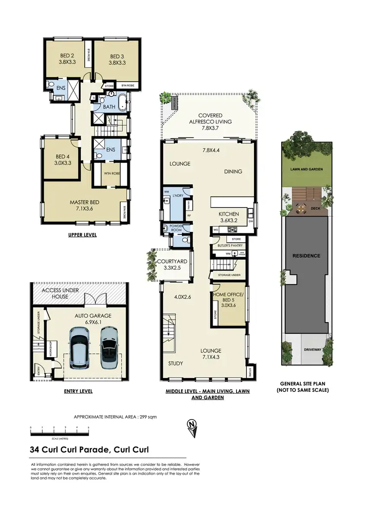 Floorplan of Homely house listing, 34 Curl Curl Parade, Curl Curl NSW 2096