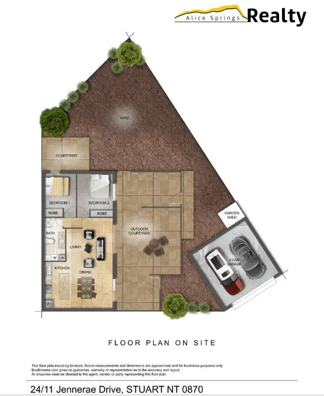 Floorplan of Homely unit listing, 24/11 Jennerae Drive, Stuart NT 870