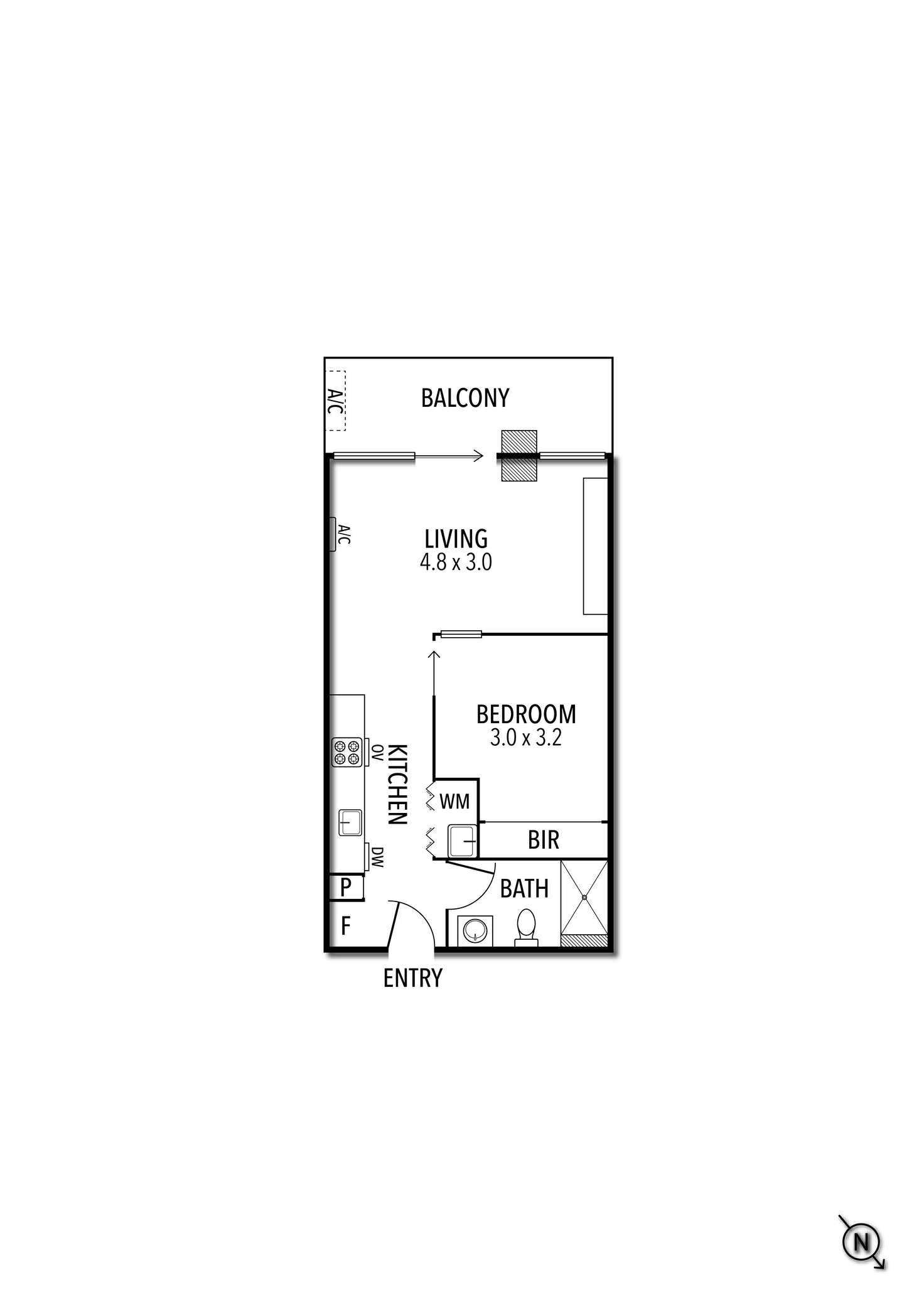 Floorplan of Homely apartment listing, 802/2 Claremont Street, South Yarra VIC 3141