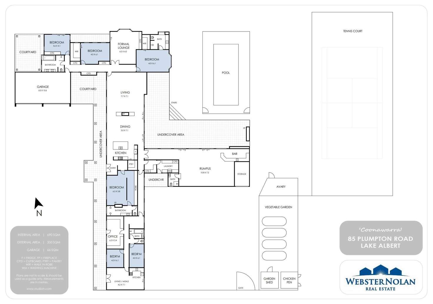 Floorplan of Homely lifestyle listing, 85 Plumpton Road, Lake Albert NSW 2650