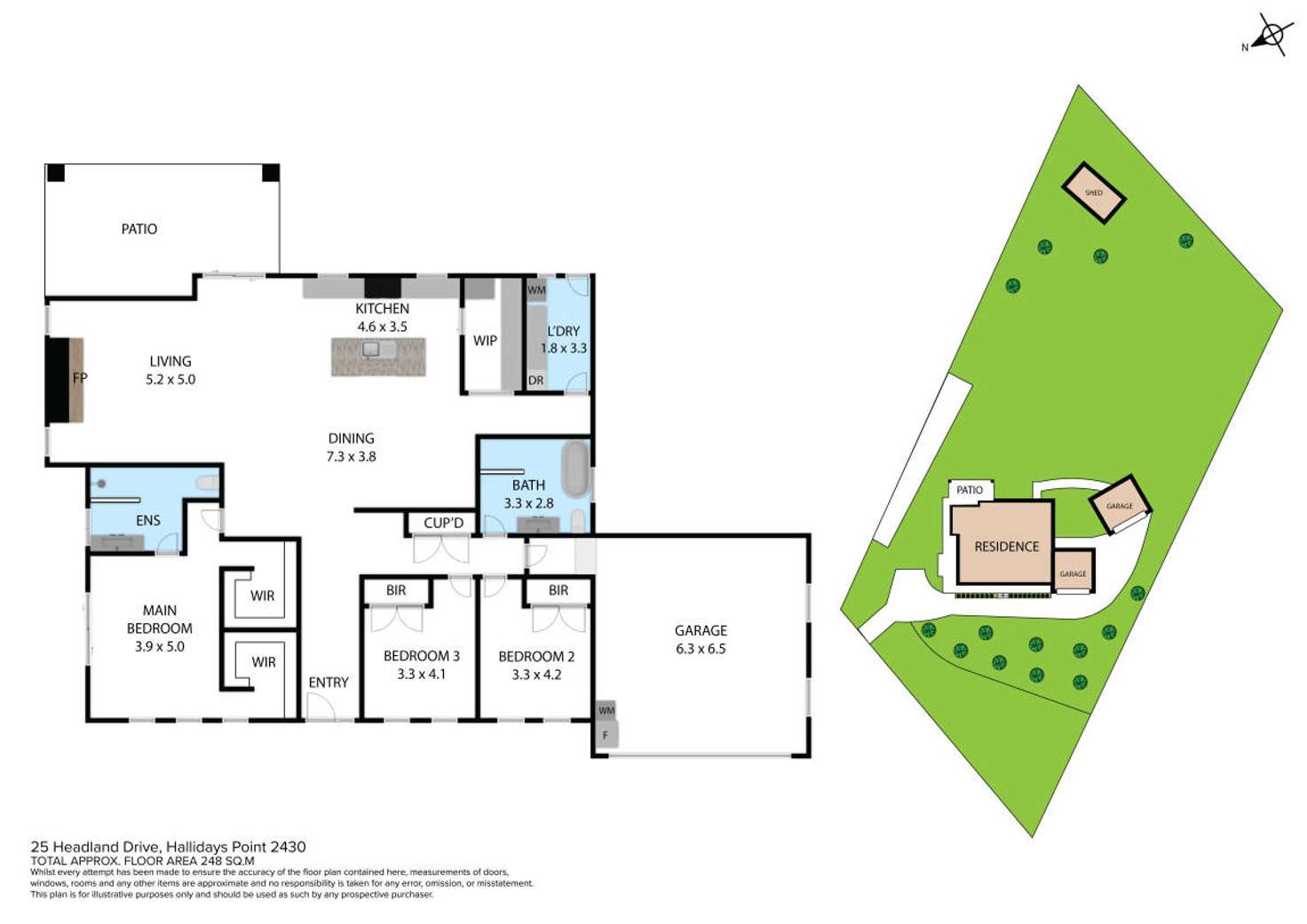 Floorplan of Homely house listing, 25 Headland Drive, Hallidays Point NSW 2430