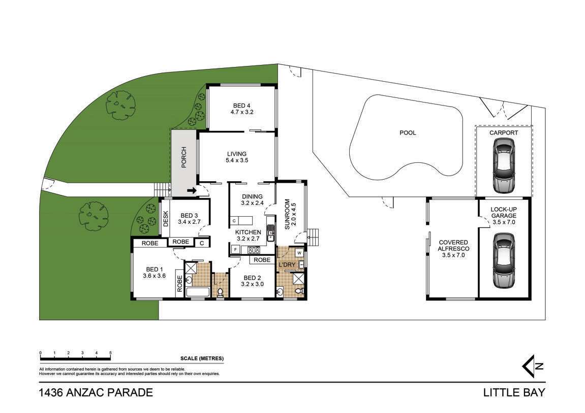 Floorplan of Homely house listing, 1436 Anzac Parade, Little Bay NSW 2036