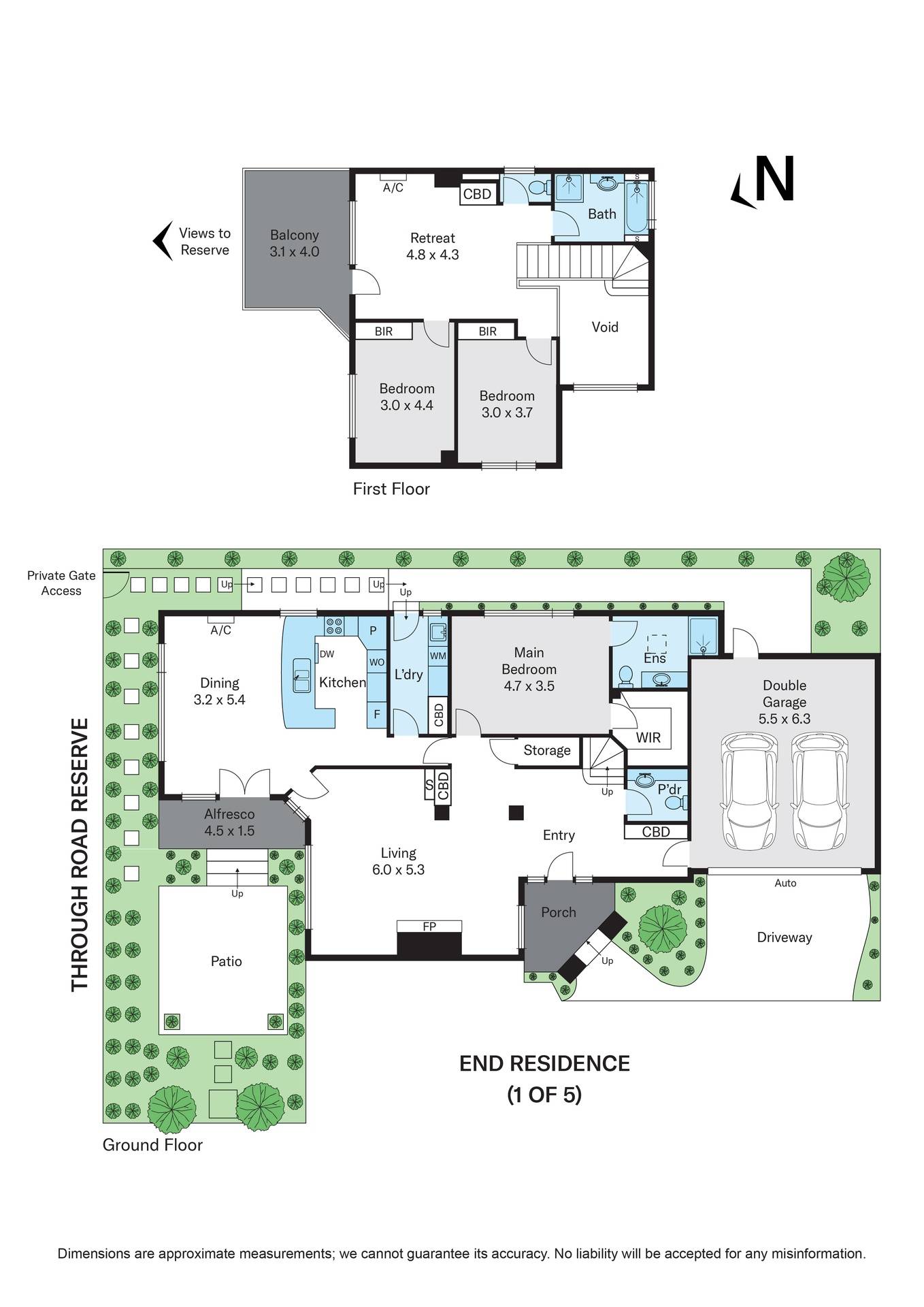 Floorplan of Homely townhouse listing, 5/71 Through Road, Camberwell VIC 3124