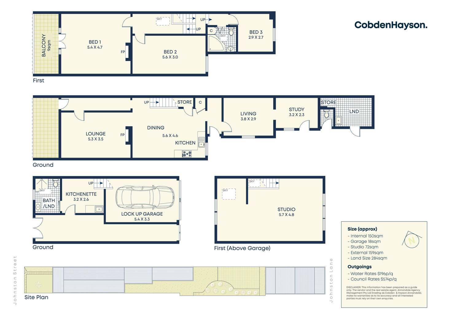 Floorplan of Homely terrace listing, 91 Johnston Street, Annandale NSW 2038