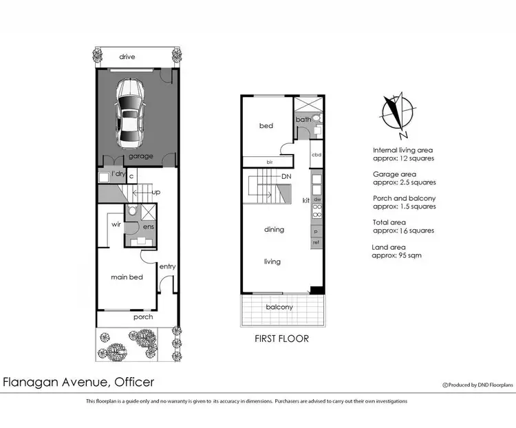Floorplan of Homely townhouse listing, 77 Flanagan Avenue, Officer VIC 3809
