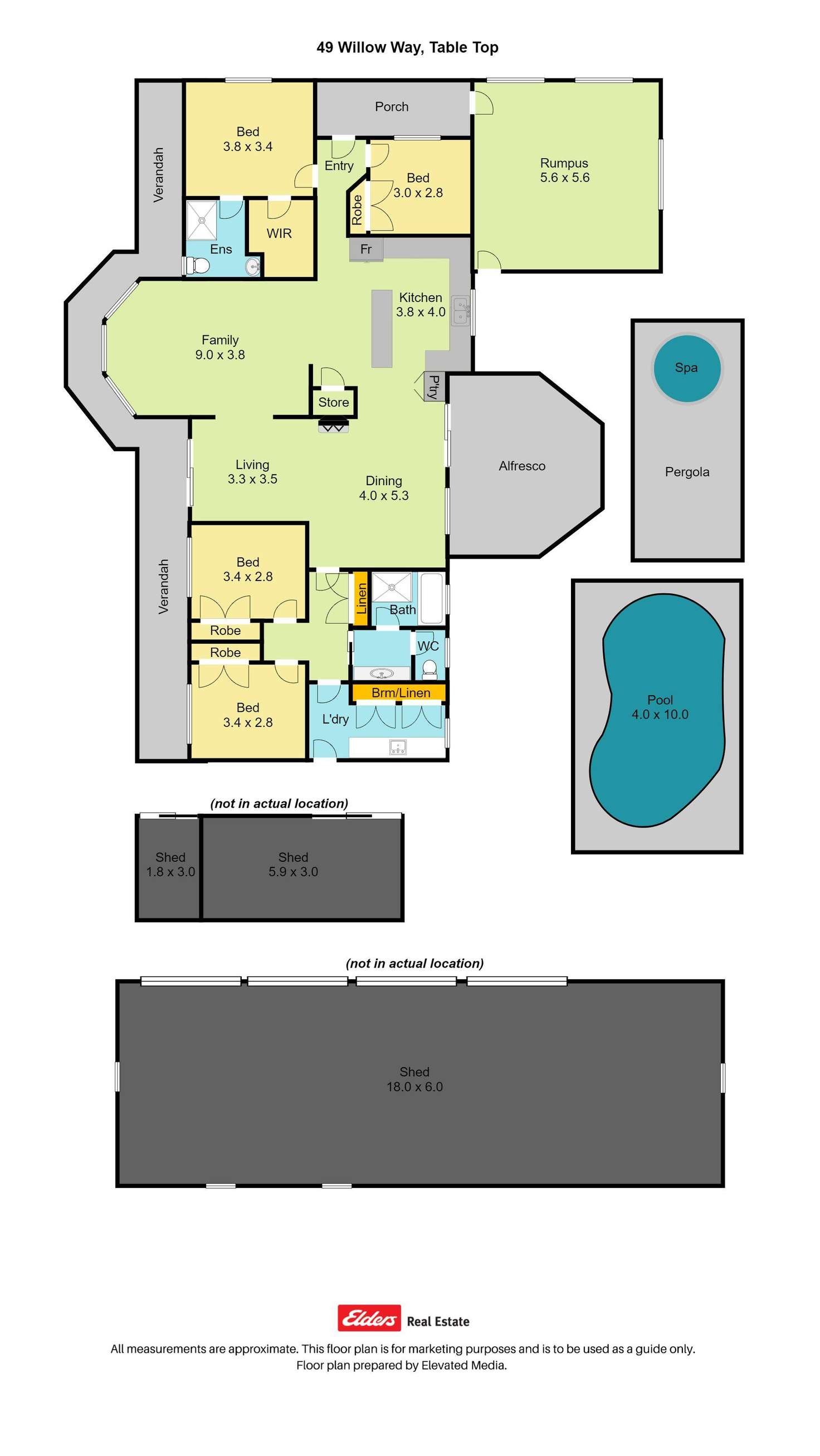Floorplan of Homely house listing, 49 Willow Way, Table Top NSW 2640