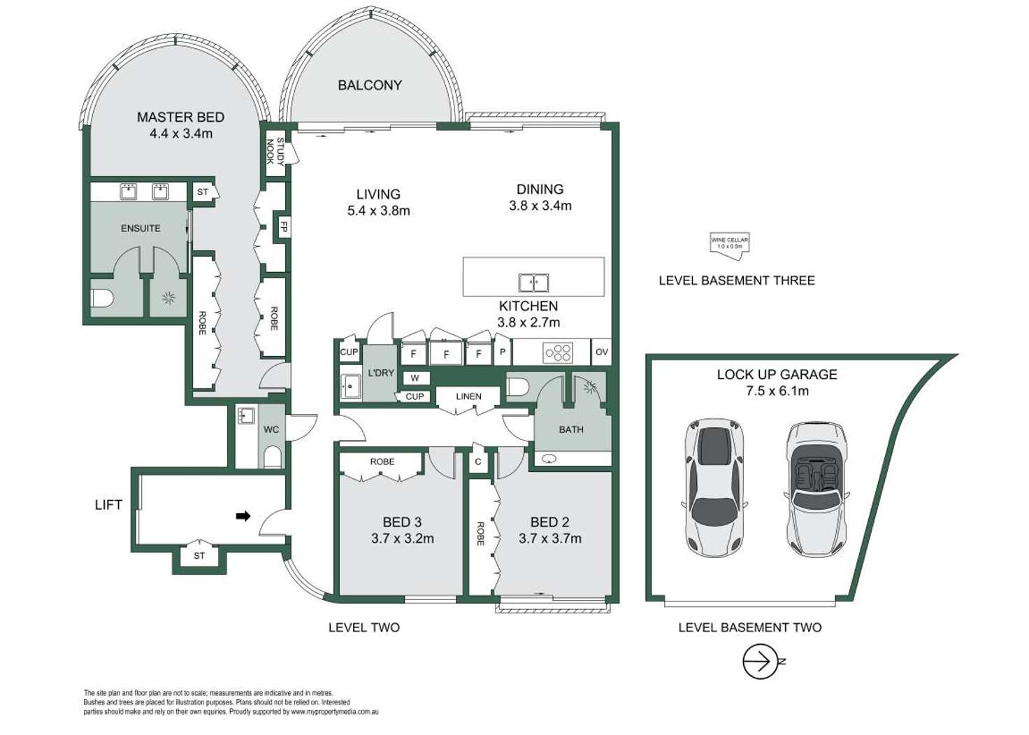 Floorplan of Homely apartment listing, 206/147 Kurraba Road, Kurraba Point NSW 2089