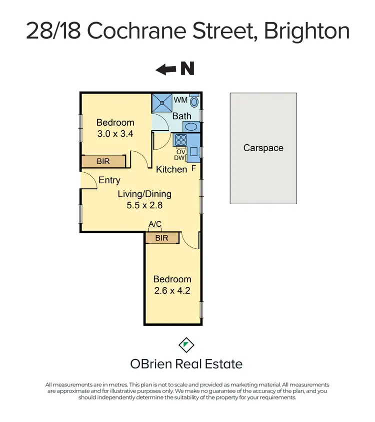 Floorplan of Homely apartment listing, 28/18 Cochrane Street, Brighton VIC 3186