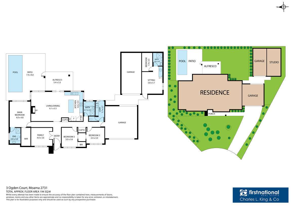 Floorplan of Homely house listing, 3 Ogden Court, Moama NSW 2731