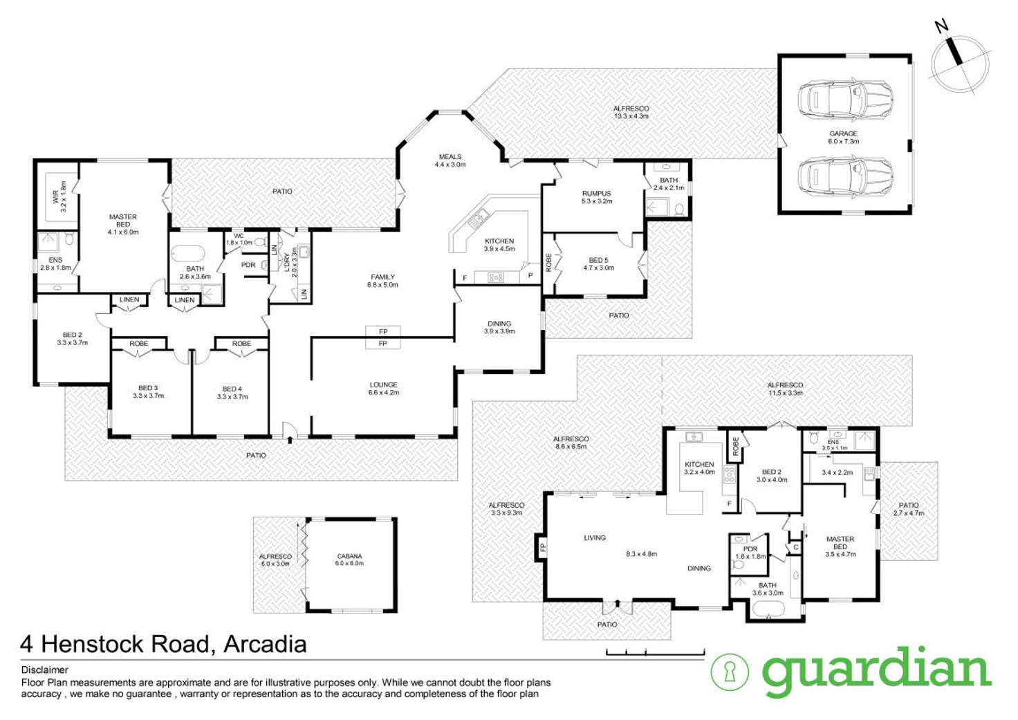 Floorplan of Homely acreageSemiRural listing, 4 Henstock Road, Arcadia NSW 2159
