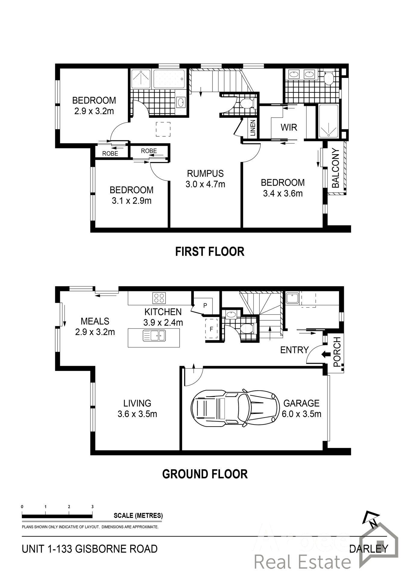 Floorplan of Homely unit listing, 133 Gisborne Road, Darley VIC 3340