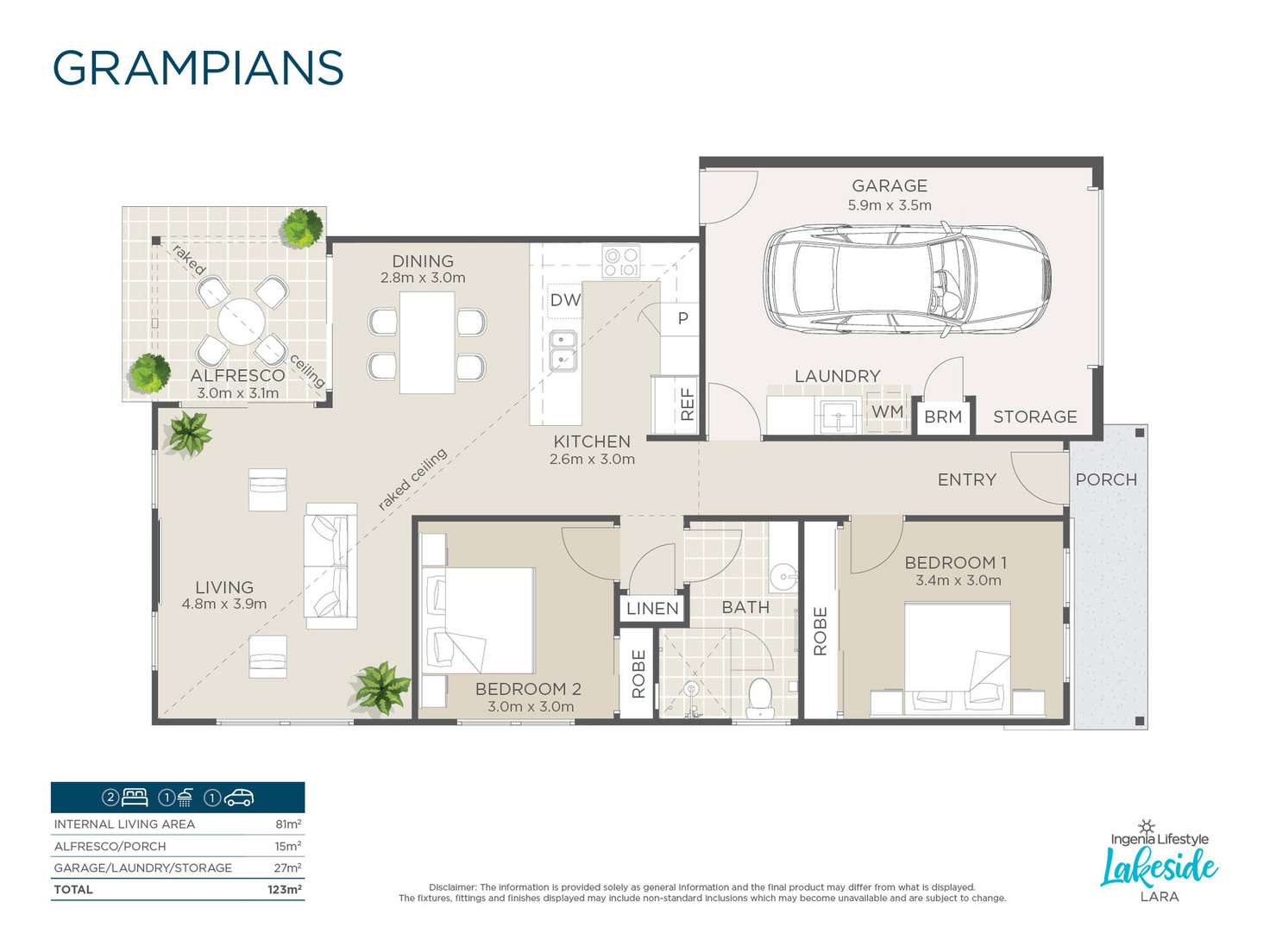 Floorplan of Homely retirement listing, Grampians/341 60 Watt Street, Lara VIC 3212