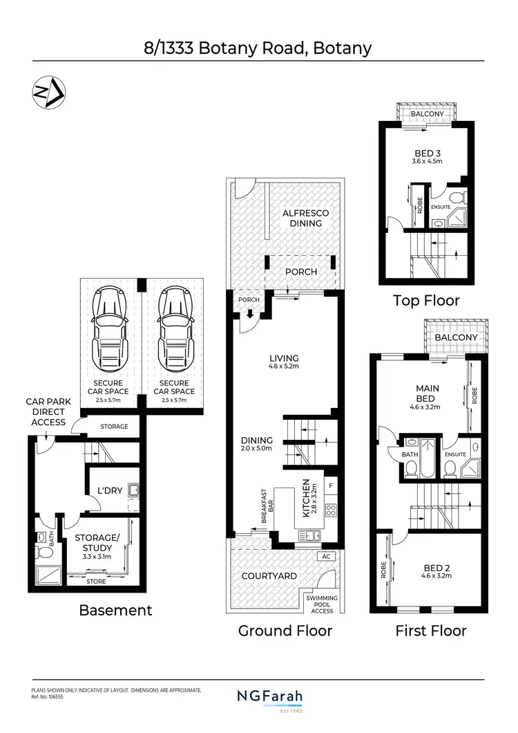 Floorplan of Homely townhouse listing, 8/1333 Botany Road, Botany NSW 2019