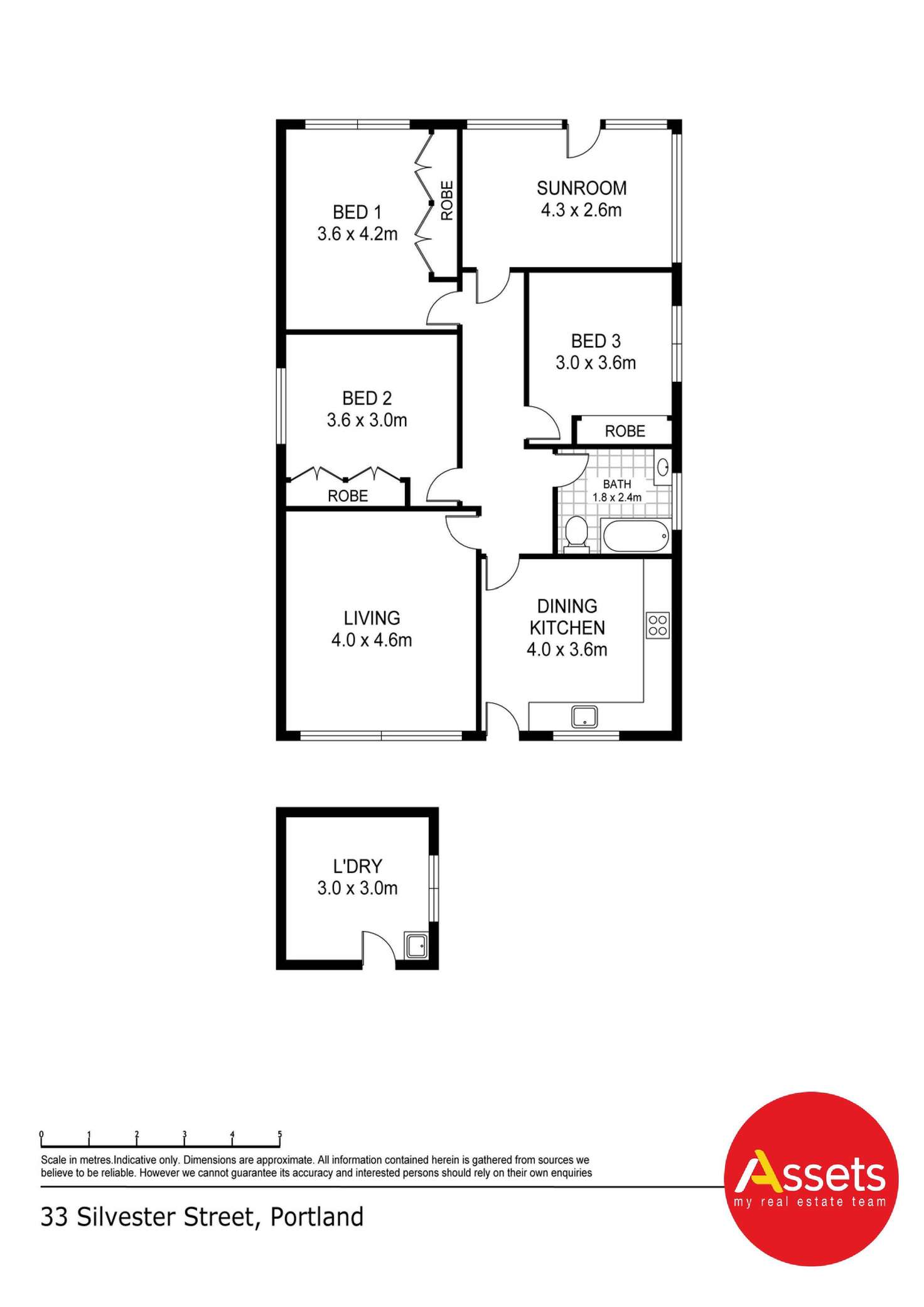 Floorplan of Homely house listing, 33 Silvester Street, Portland VIC 3305